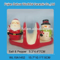 Popular item cute christmas Santa shape ceramic utensil holder